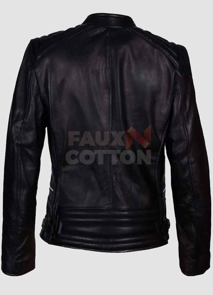 Abbey Clancy Black Biker Leather Jacket